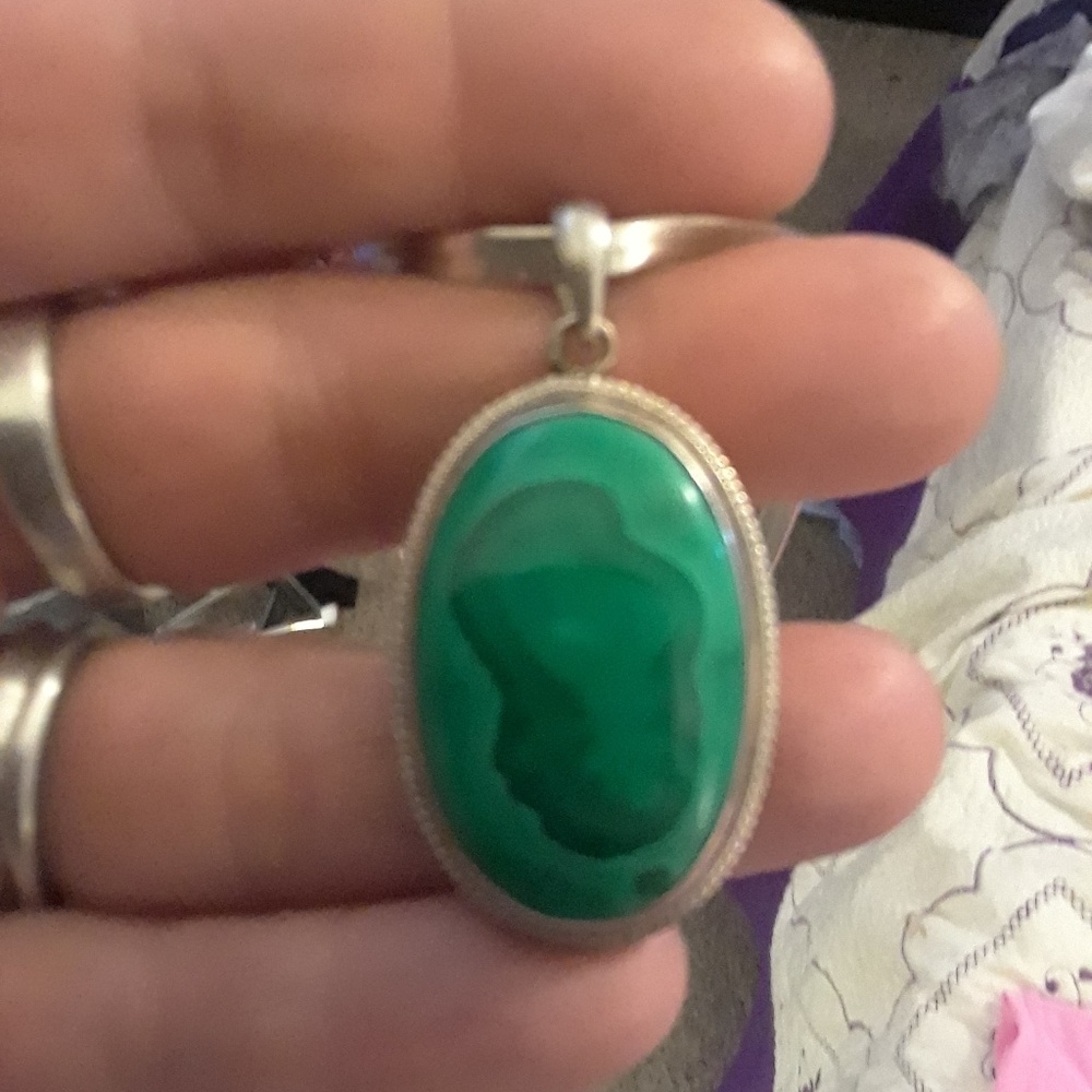 Green malachyt pendant